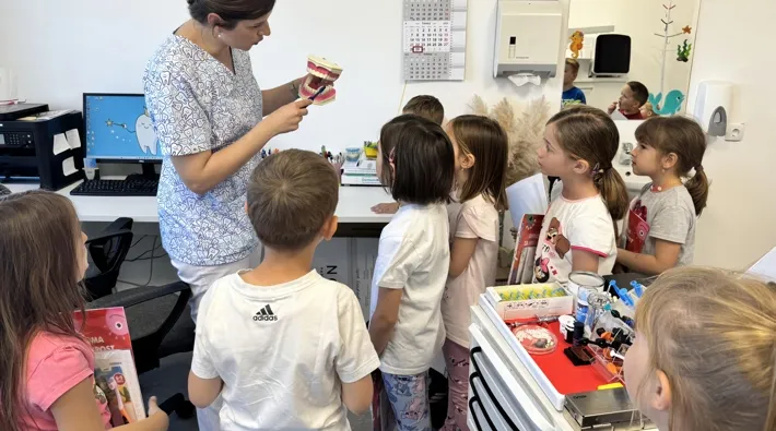 POSJET DJEČJEG VRTIĆA &quot;BAJKA&quot; ORDINACIJI DENTALNE MEDICINE U DOMU ZDRAVLJA VARAŽDINSKE ŽUPANIJE